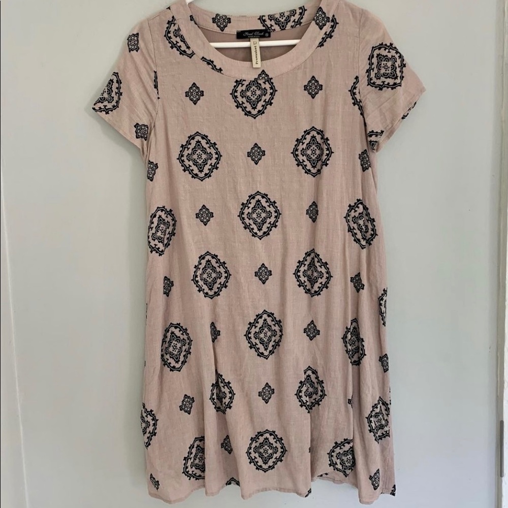 Mocha patterned tunic